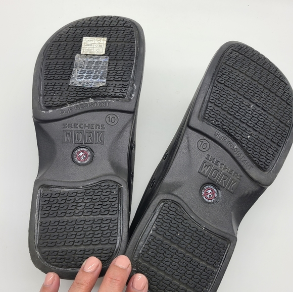 Skechers Work Slip Resistant Clogs Shoes - Picture 7 of 8